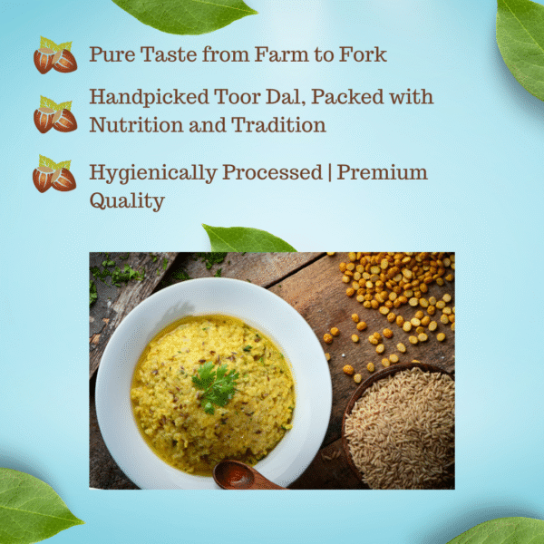 Premium Organic Toor Dal | Unpolished, Pure & Farm Fresh - Image 3
